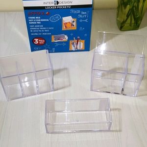 Clear Self Adhesive School Locker Organizer